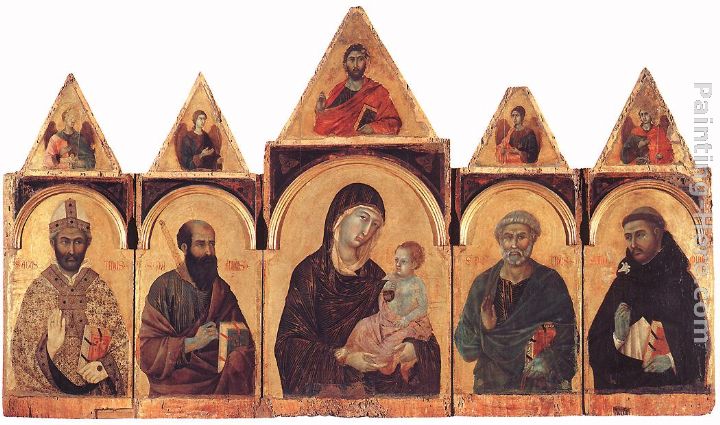Polyptych No. 28 painting - Duccio di Buoninsegna Polyptych No. 28 art painting